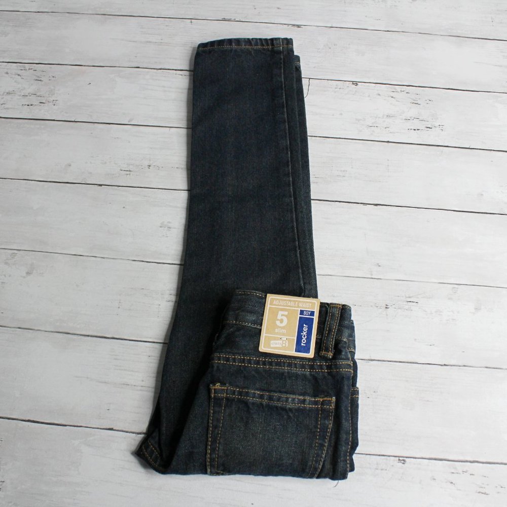 Crazy 8 Boy's Denim Blue Jeans Size 5 Slim